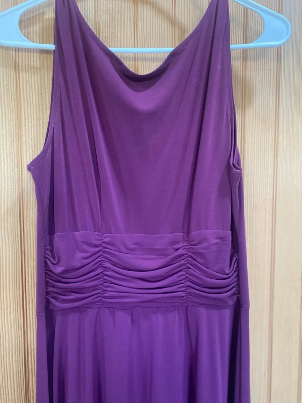 AA Studio Deep Purple Cowl Neck Maxi Dress Gown Formal Prom Eveningwear Classic - Picture 3 of 6